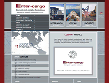 Tablet Screenshot of inter-cargo.com